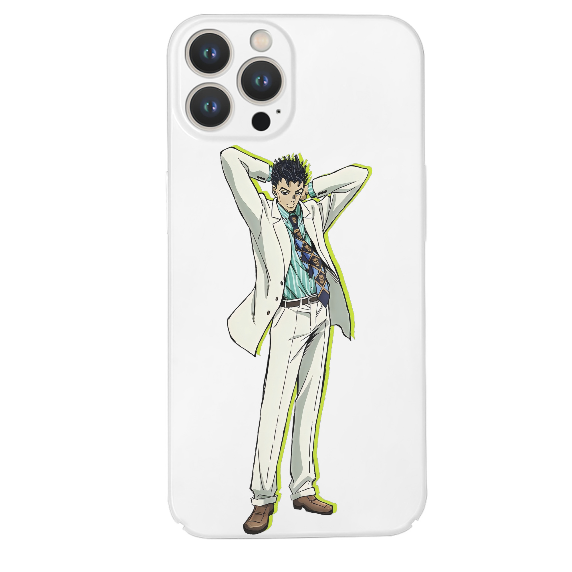 （画像用） ジョジョの奇妙な冒険 きら よしかげ JoJo's Bizarre Adventure Kira Yoshikage 【iPhone 14シリーズ対応】ハードケース